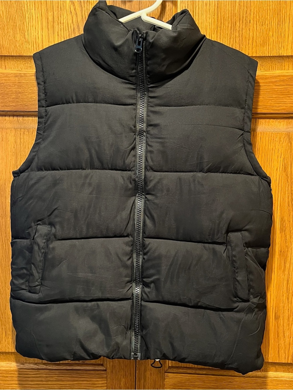Black Puffer Vest Jacket - Size Small